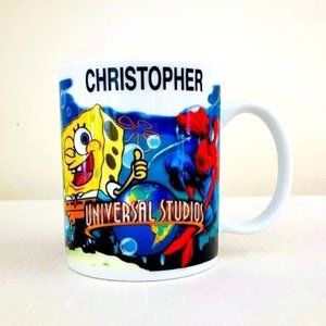 2/$10 Universal Studios Mug HULK, SpongeBob, SHREK for Christopher